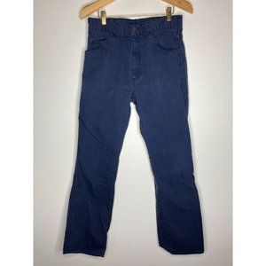 Vintage Big Yank Men's 34 Actual 30x30 Blue Pants Made in USA